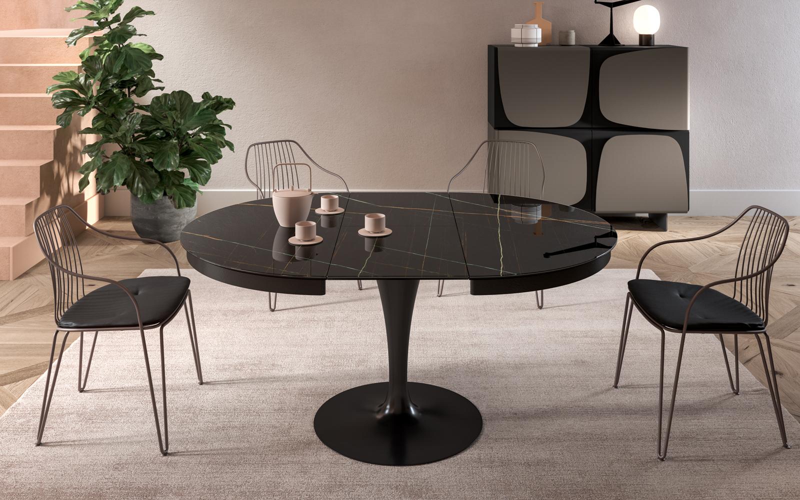 Extending round Marglas table | Eclipse by Ozzio Italia
