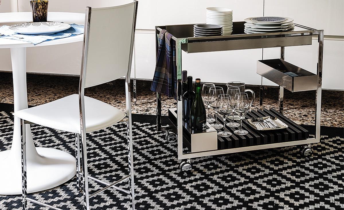 Rectangular metal coffee table with drawers | Mojito by Cattelan Italia