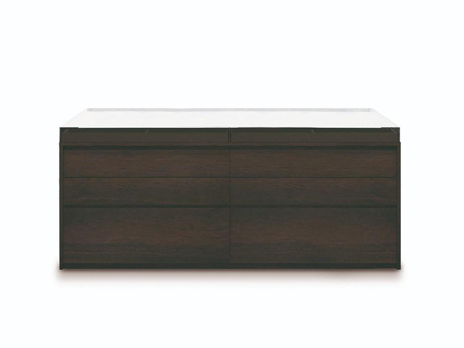 Wooden walk-in wardrobe | Island by Pianca