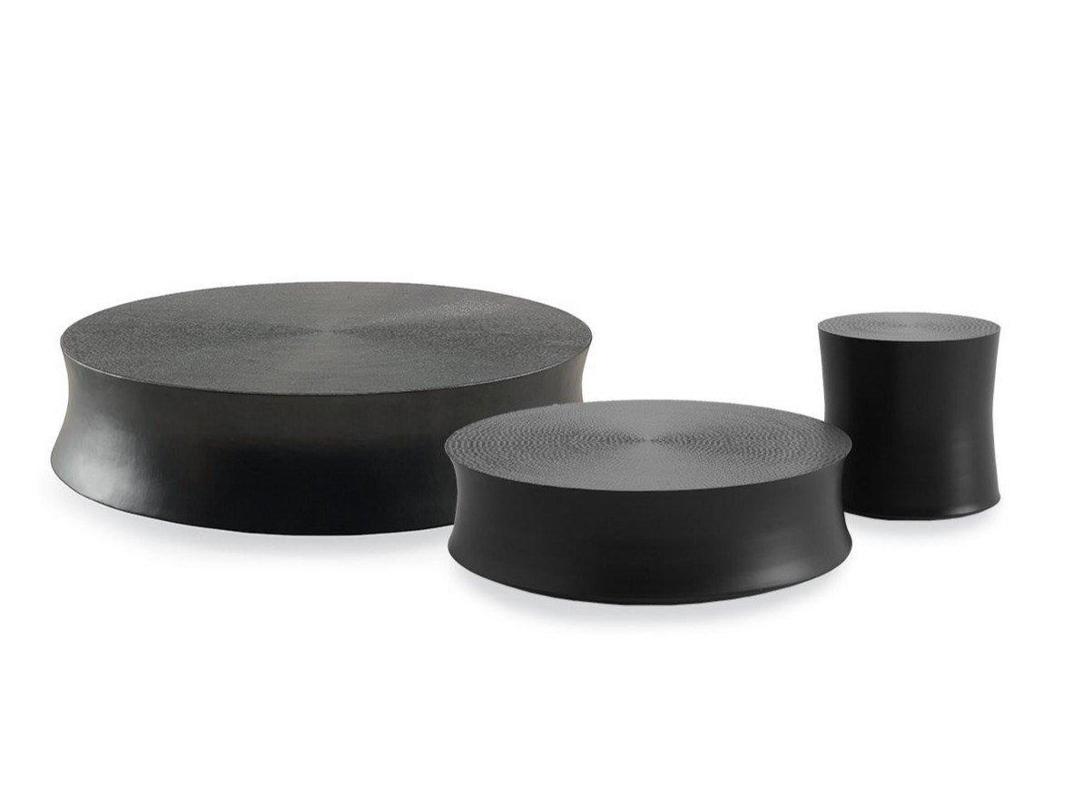 Low round coffee table for living room | Soori by Poliform