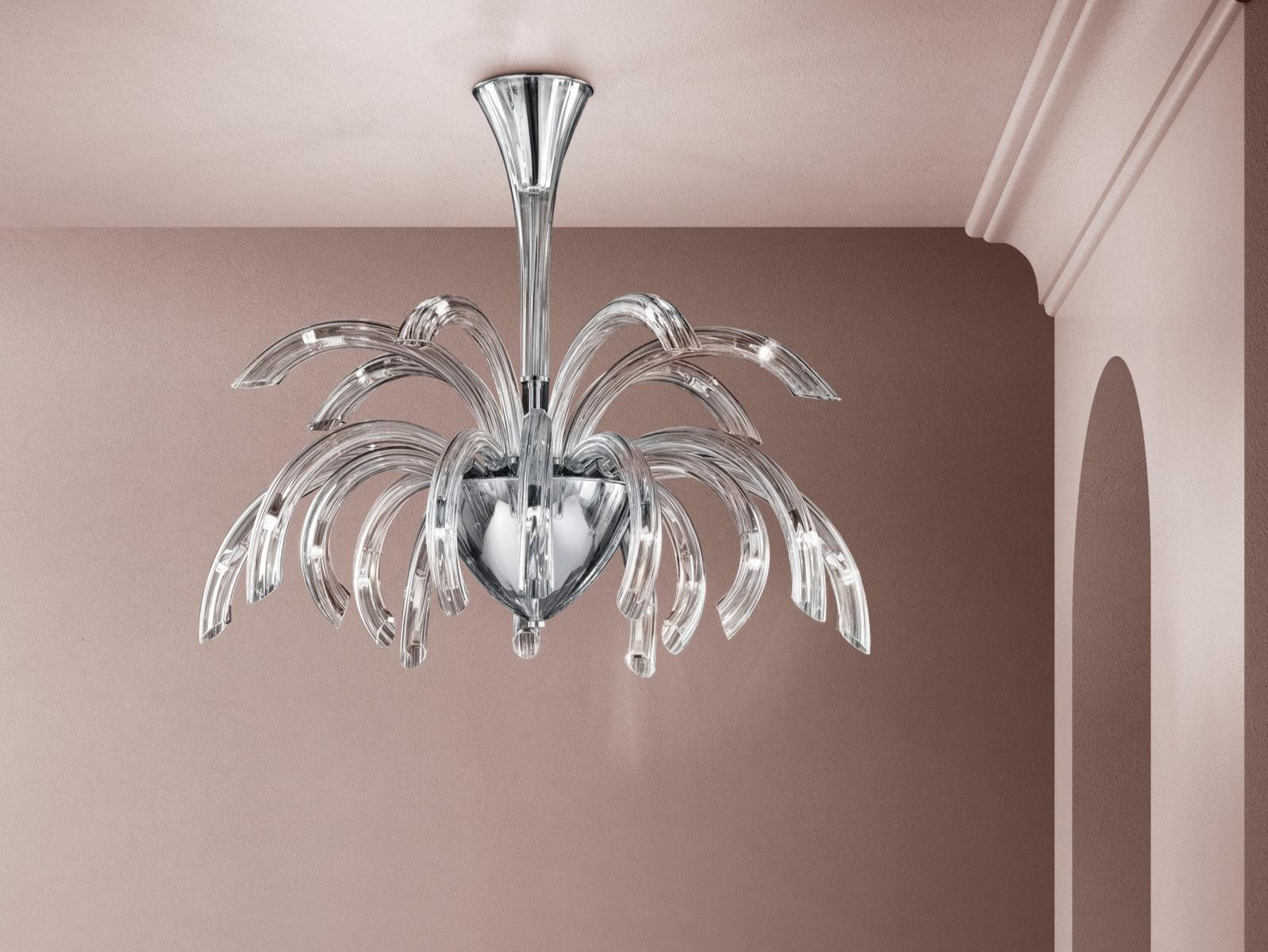 Glass chandelier | Phoenix by Sylcom