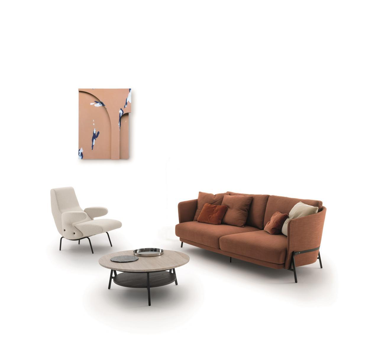 2 seater fabric sofa | Deep Cradle by Arflex