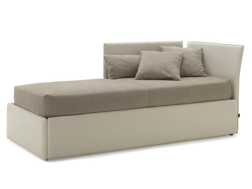 Single bed with headboard and short side panel | Fly 26 by Bolzan letti