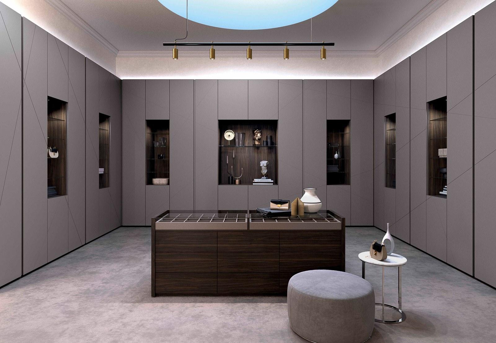 Sectional wooden wardrobe | Decor by Olivieri