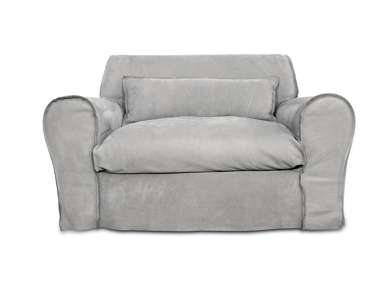 Leather armchair with armrests | Housse Extra by Baxter