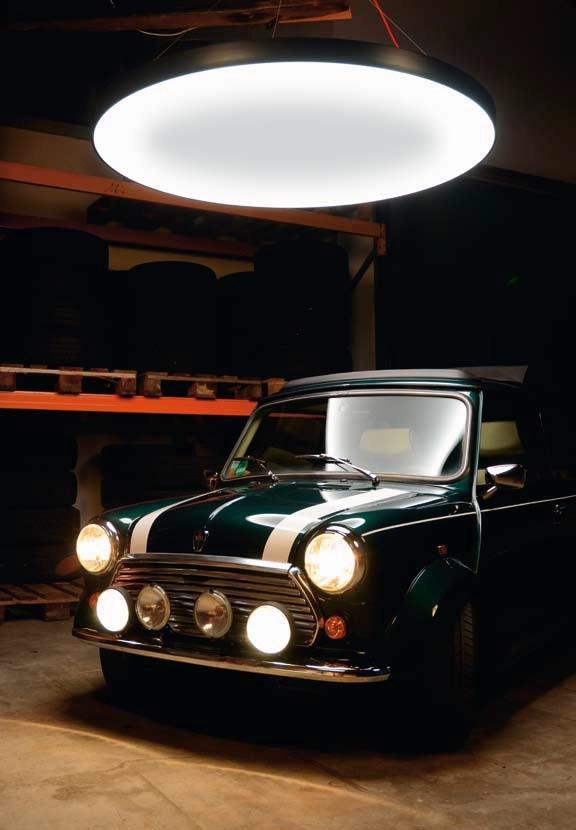 LED RGB pendant lamp | Highmoon Flat Led by Sattler