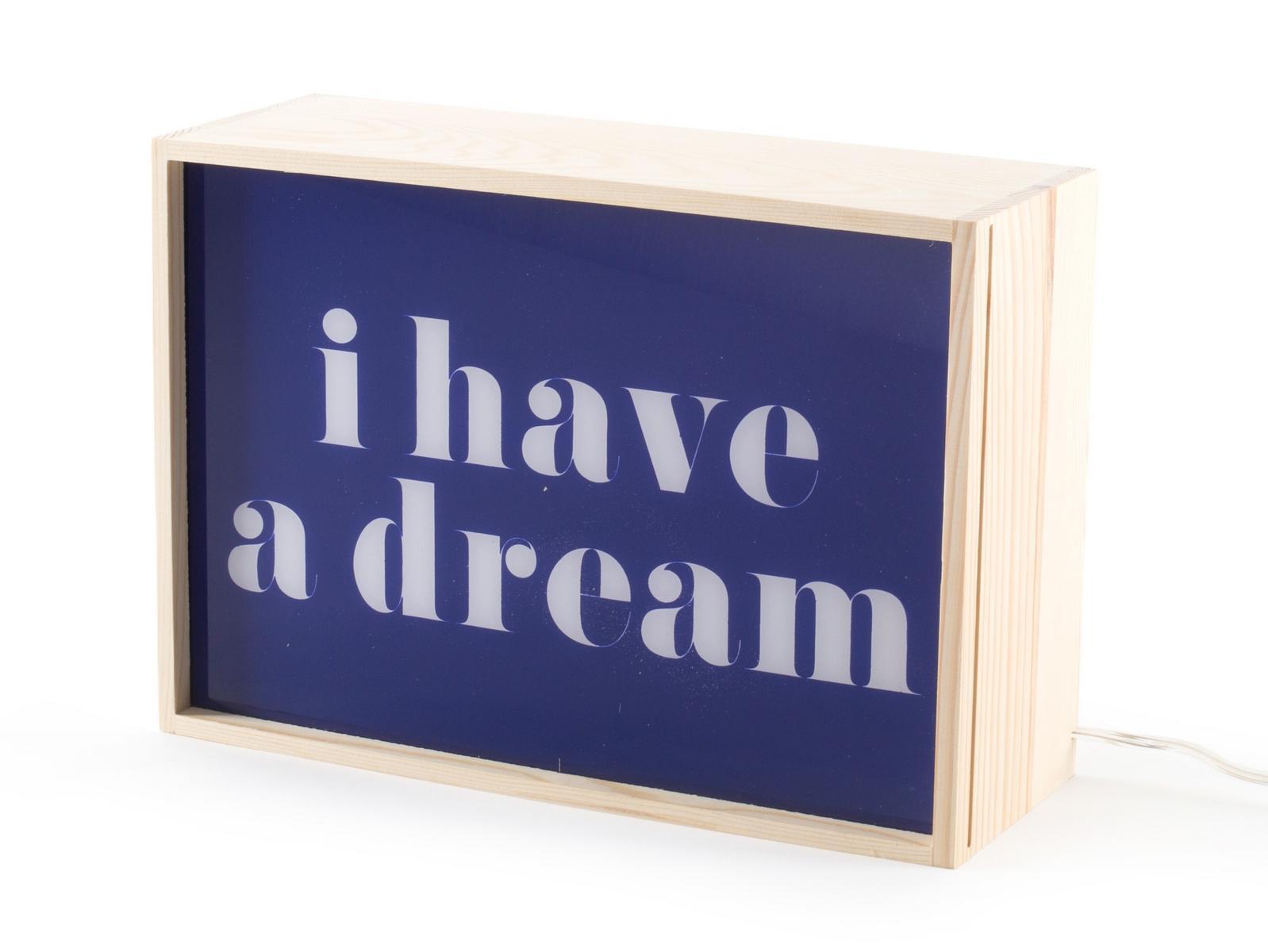 LED wooden table lamp | I Have A Dream by Seletti