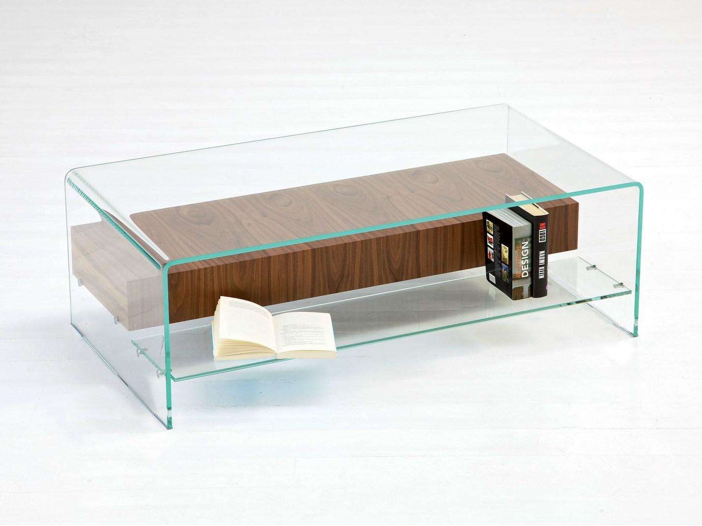 Coffee table | Bridge With Drawer And Shelf by Sovet