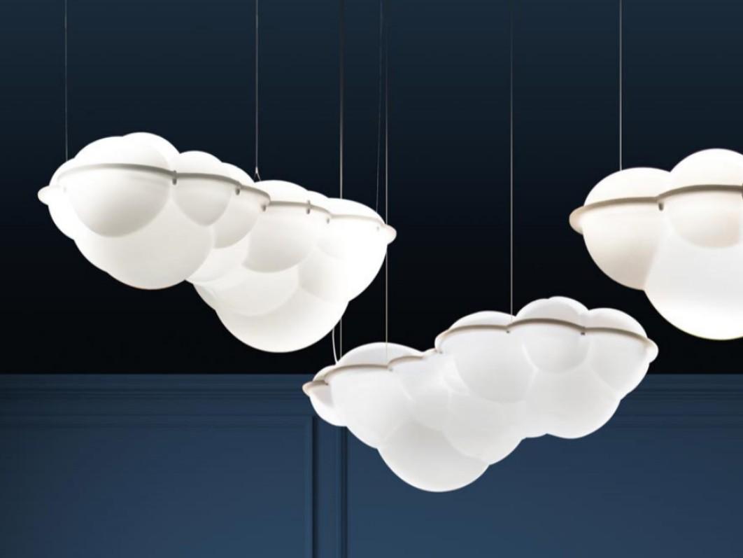 LED polyethylene pendant lamp | Nuvola Minor by Nemo