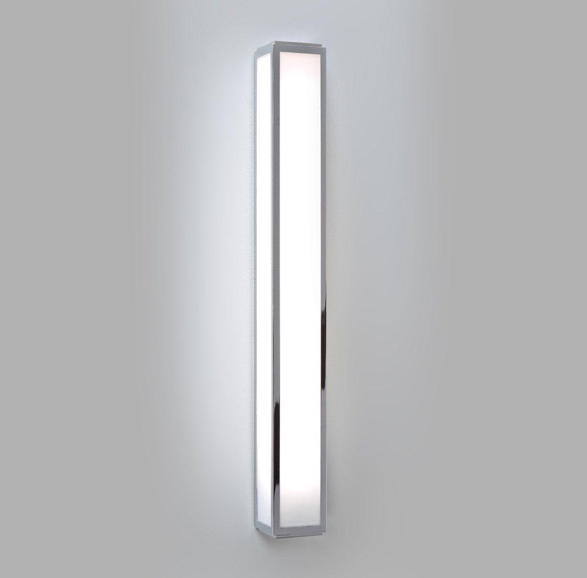 LED glass and steel wall lamp for bathroom | Mashiko by Astro lighting