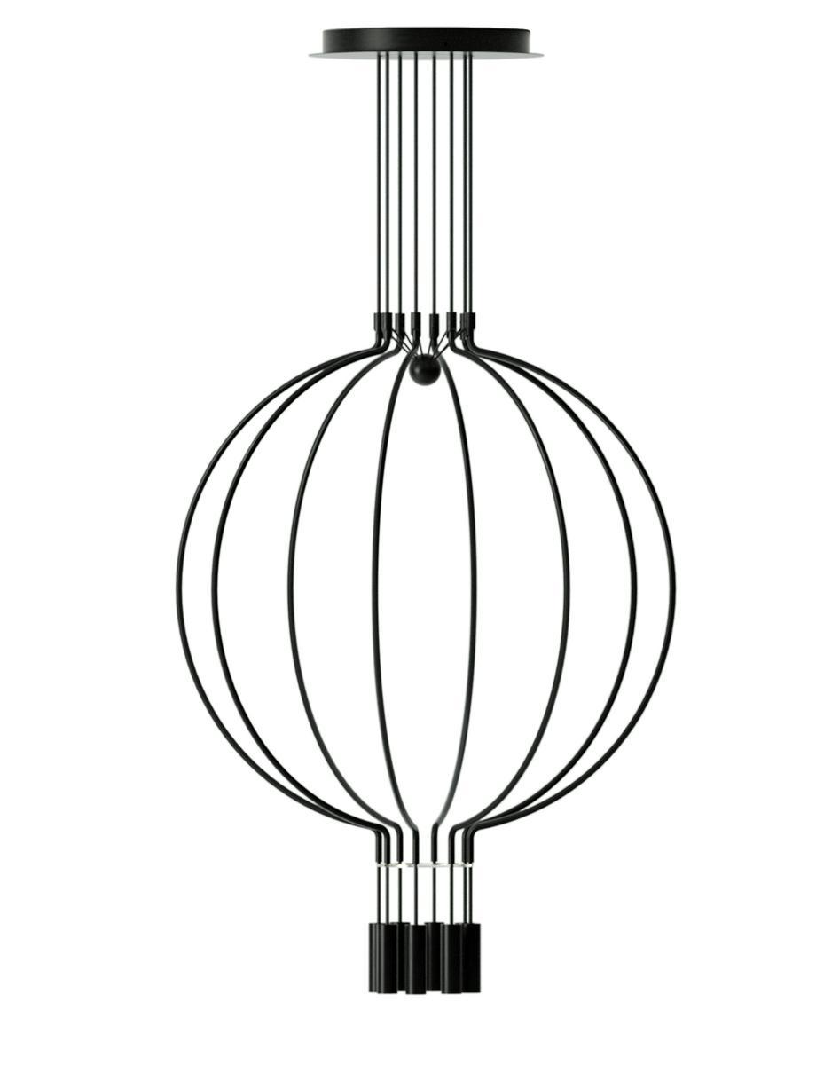 LED metal pendant lamp | Liaison Spliaix8 by Axolight