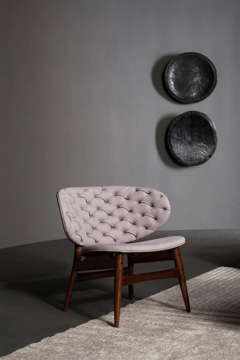 Tufted leather easy chair | Dalma by Baxter