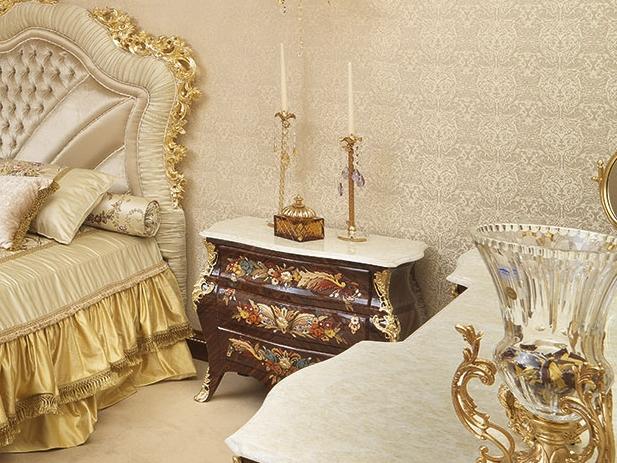 Wooden bedside table with drawers | 14206 by Modenese Gastone