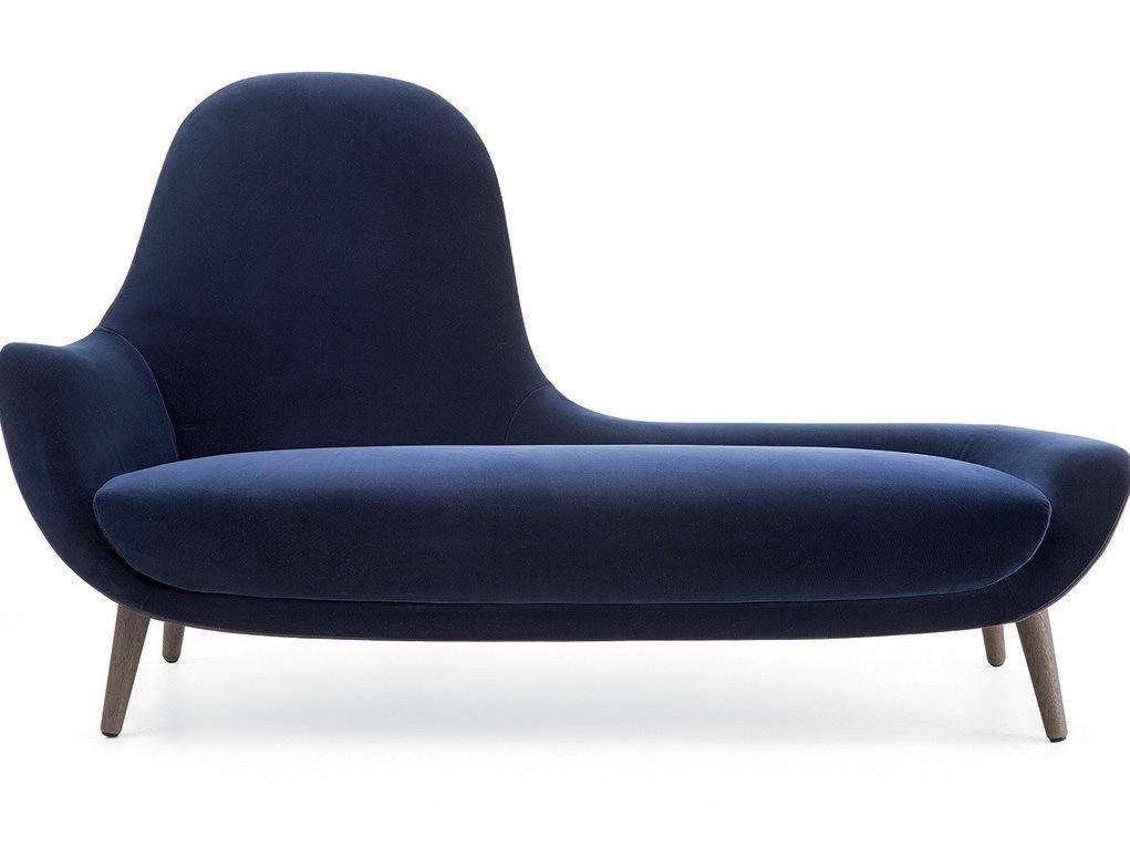 Upholstered fabric day bed | Mad Chaise Longue by Poliform