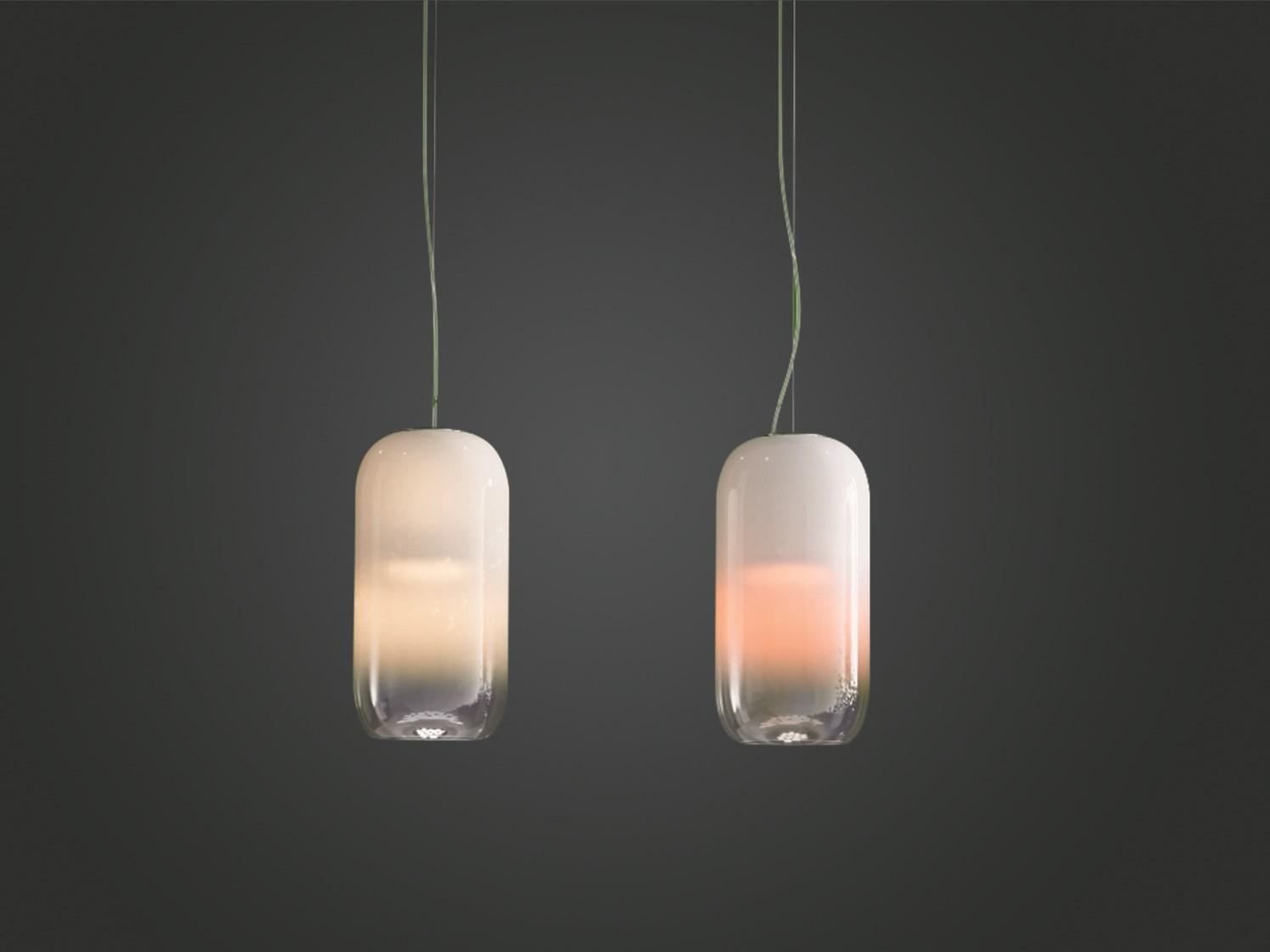 LED blown glass pendant lamp | Gople by Artemide