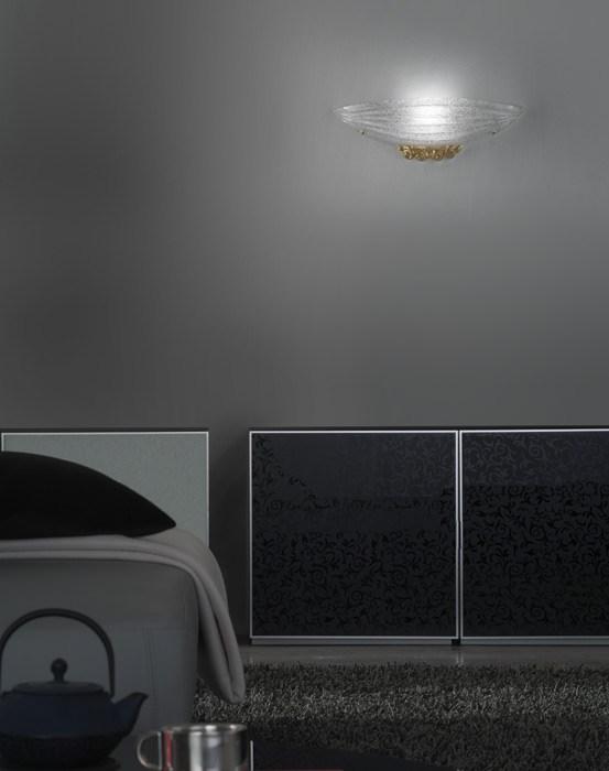 Glass wall light | Torcello Ap by Vistosi