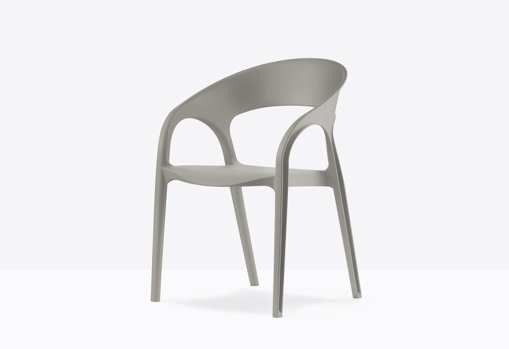 Polypropylene chair with armrests | Gossip 621 by Pedrali