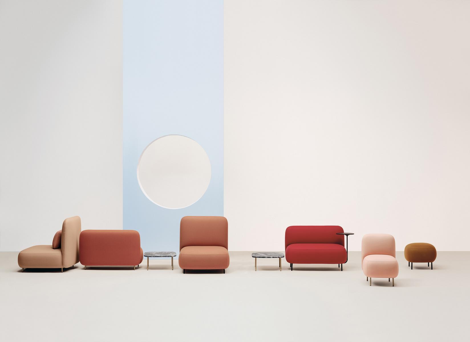 Upholstered fabric lobby chair | Buddy 212s by Pedrali