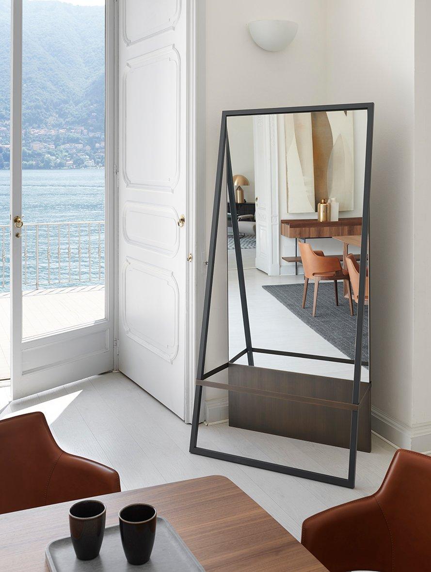Freestanding rectangular mirror | Tale by Potocco