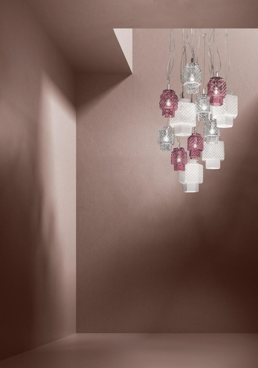 Glass pendant lamp | Casa Blanca by Sylcom