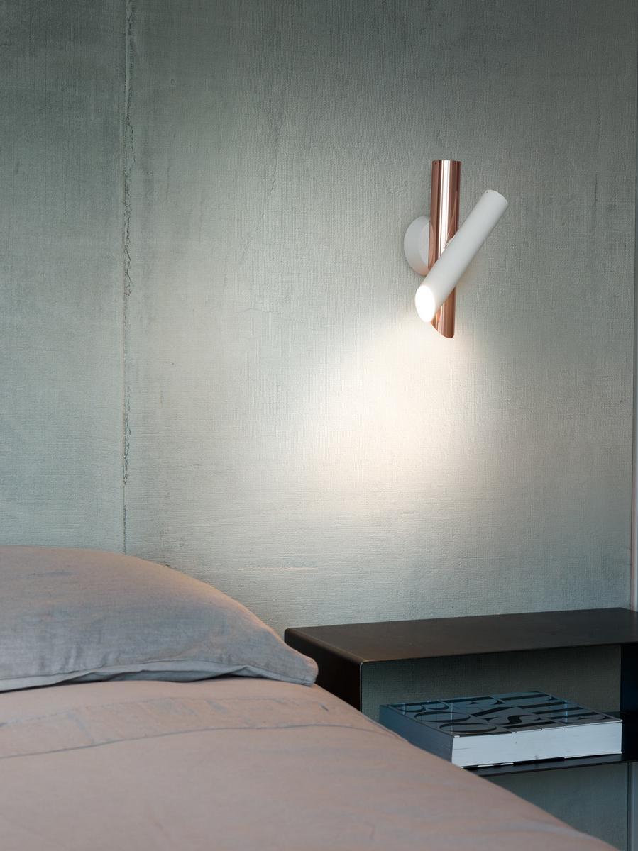 Adjustable extruded aluminium wall lamp | Tubes 2 by Nemo