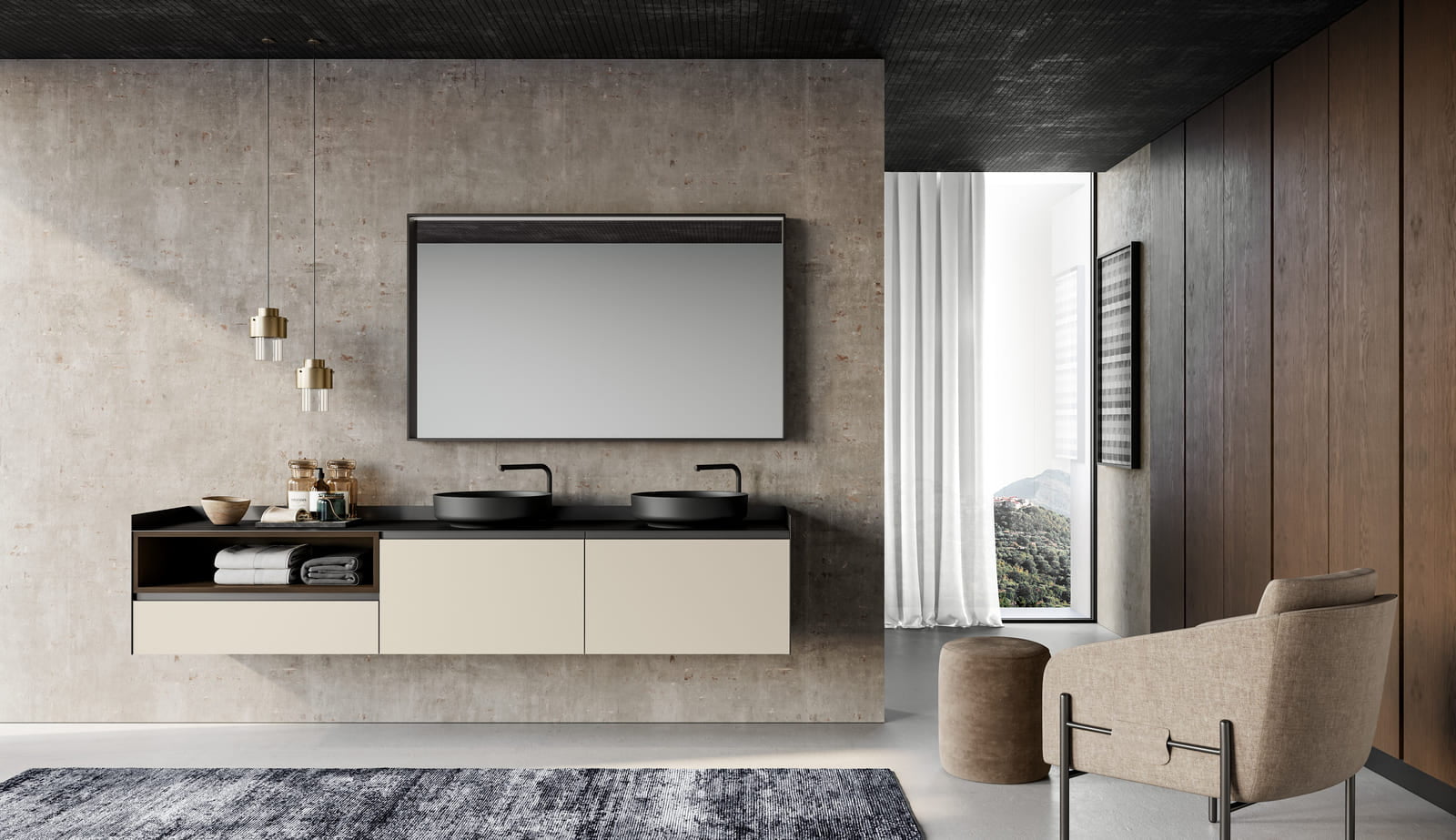 Ceramic bathroom | Gola Up by Birex