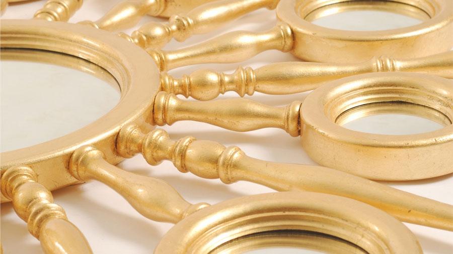 Wall-mounted framed mahogany mirror | Apollo by Boca Do Lobo