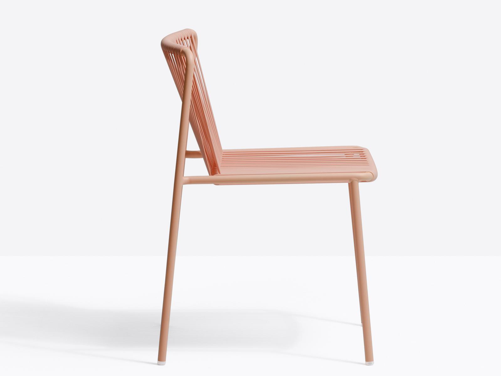 Powder coated steel garden chair | Tribeca 3660 by Pedrali