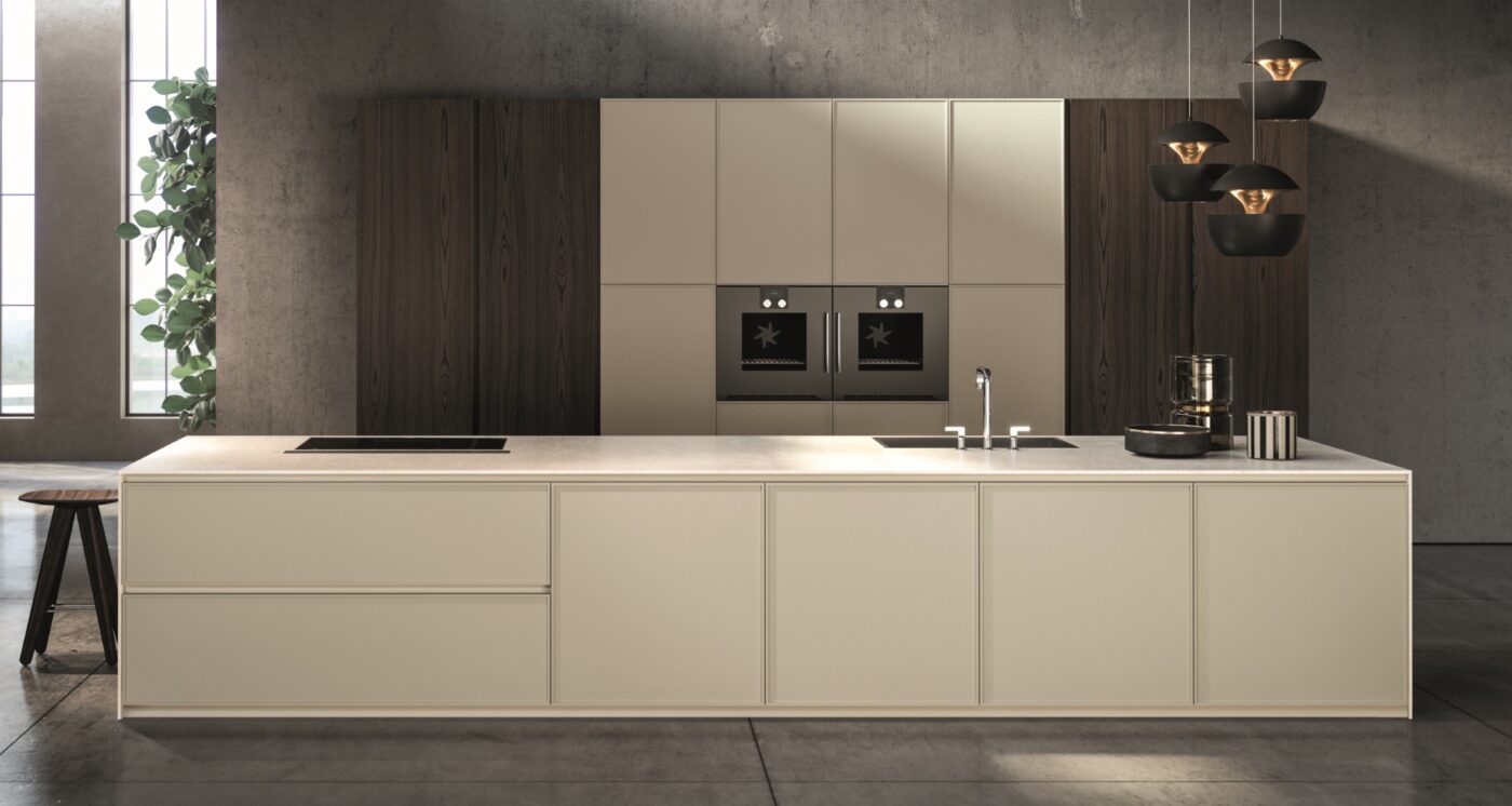 Stone kitchen with handles Aster Cucine Contempora