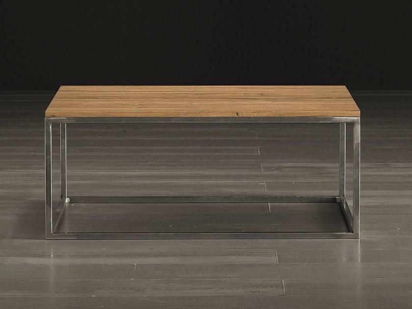 Rectangular solid wood coffee table | Eco by Altacorte