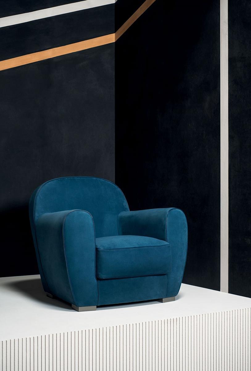 Leather armchair with armrests | Amburgo Baby by Baxter