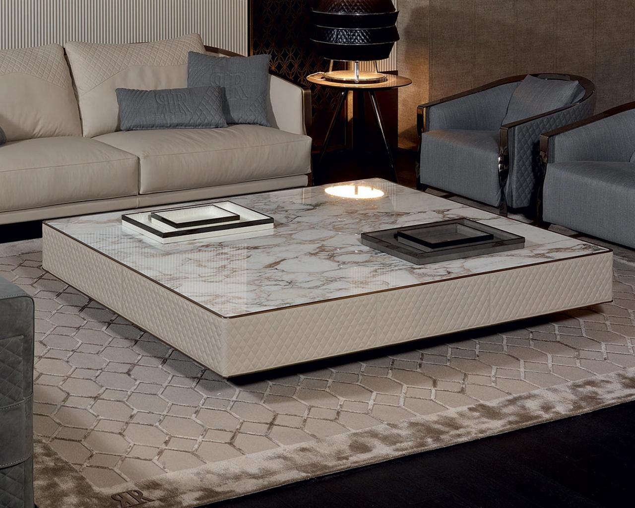 Marble coffee table in a classic style | Hugo by Rugiano