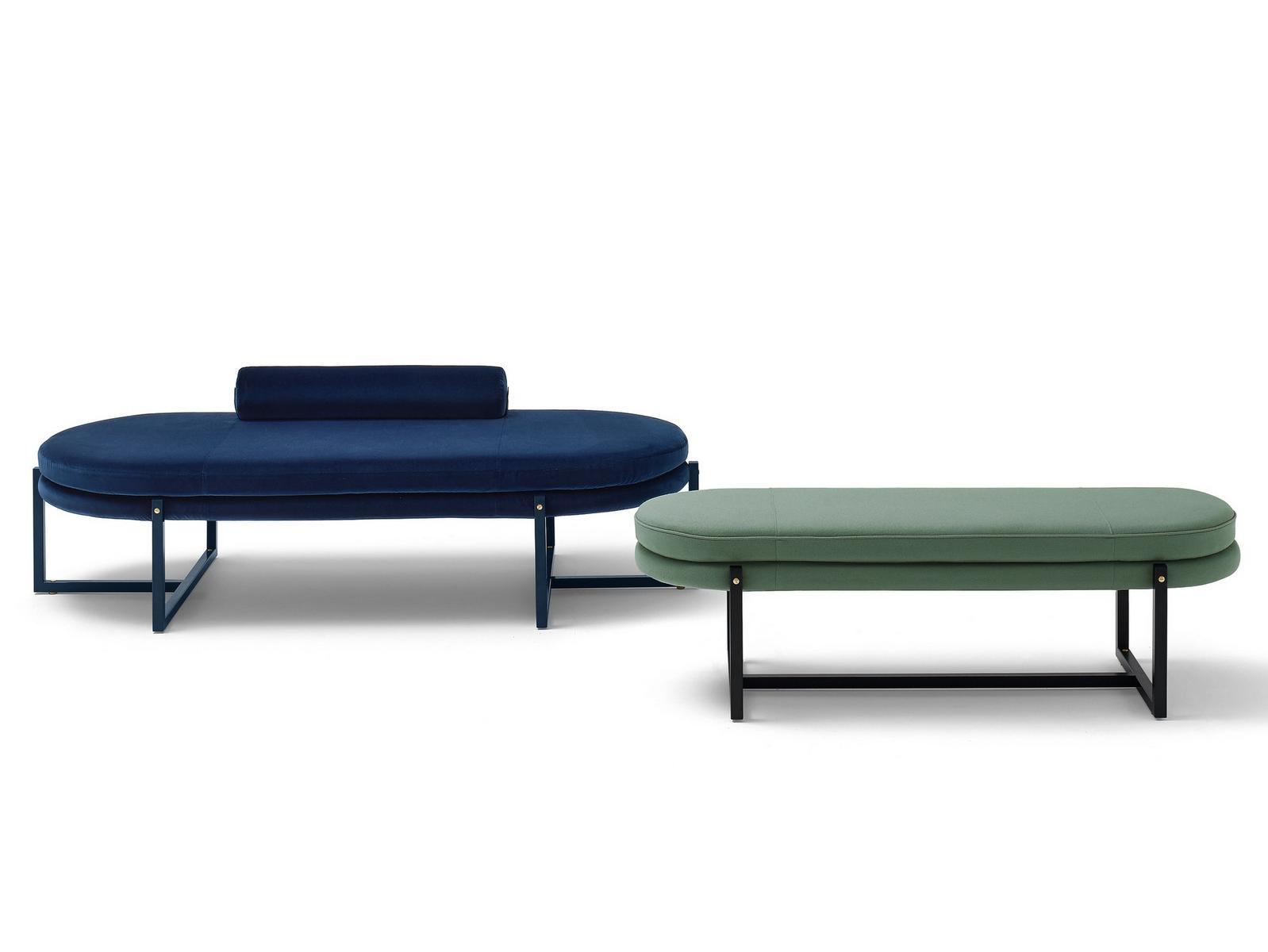 Upholstered fabric bench | Sigmund by Arflex