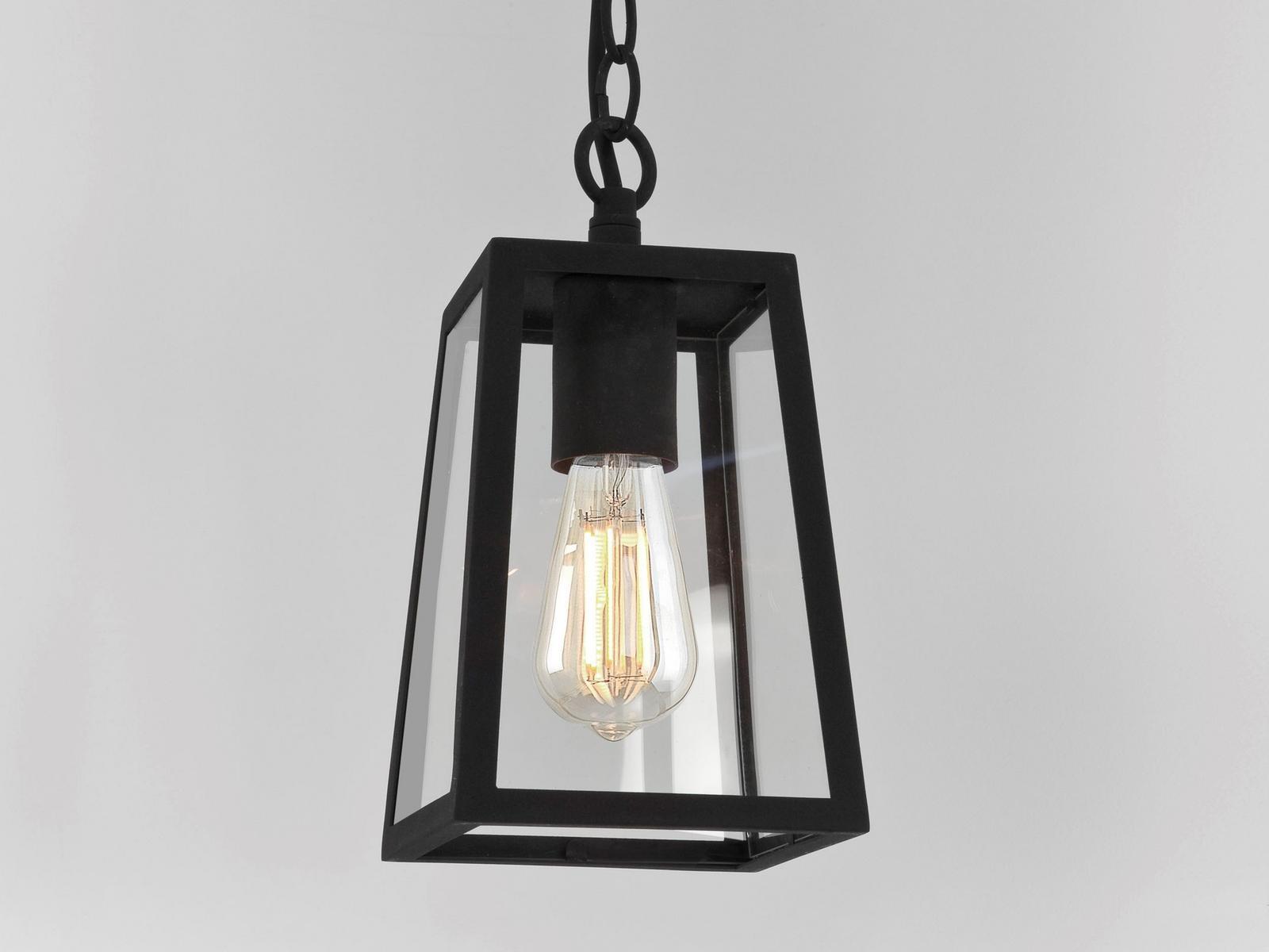 Glass and steel outdoor pendant lamp | Calvi by Astro lighting