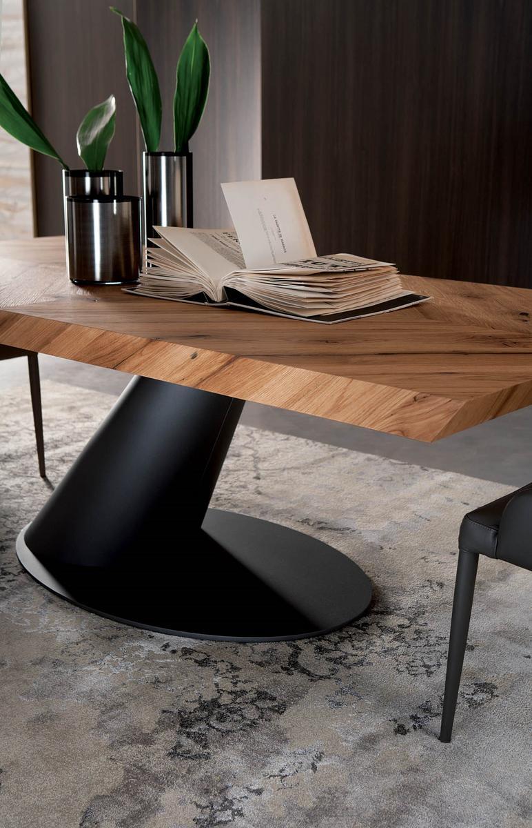 Rectangular wooden dining table | Thor Fisso by Ozzio Italia