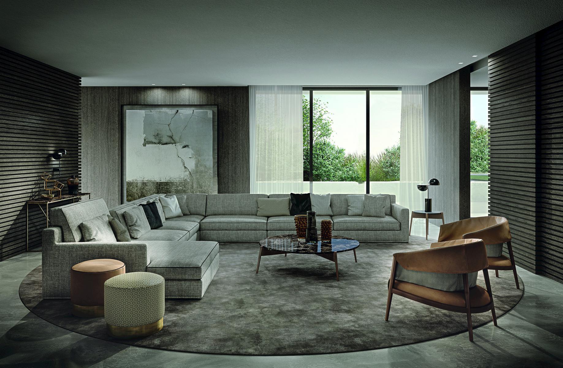 Leather armchair with armrests | Liza by Frigerio