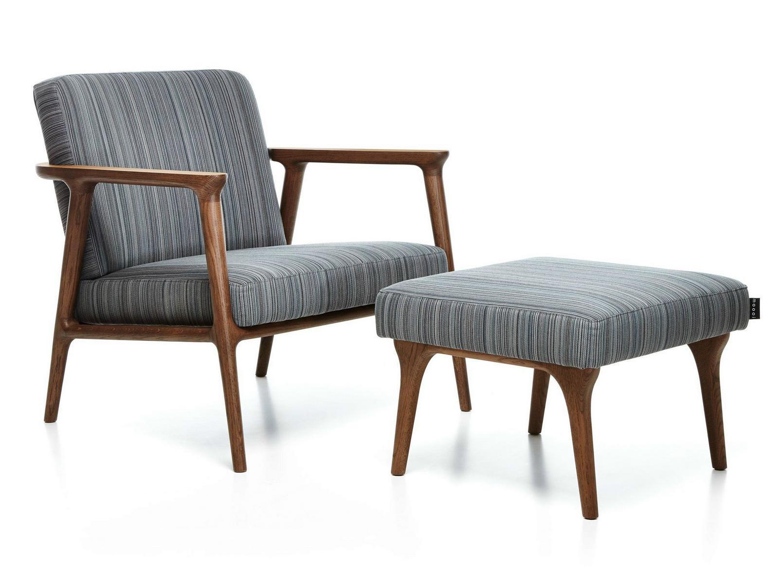 Upholstered armchair with armrests | Zio Lounge Chair by Moooi