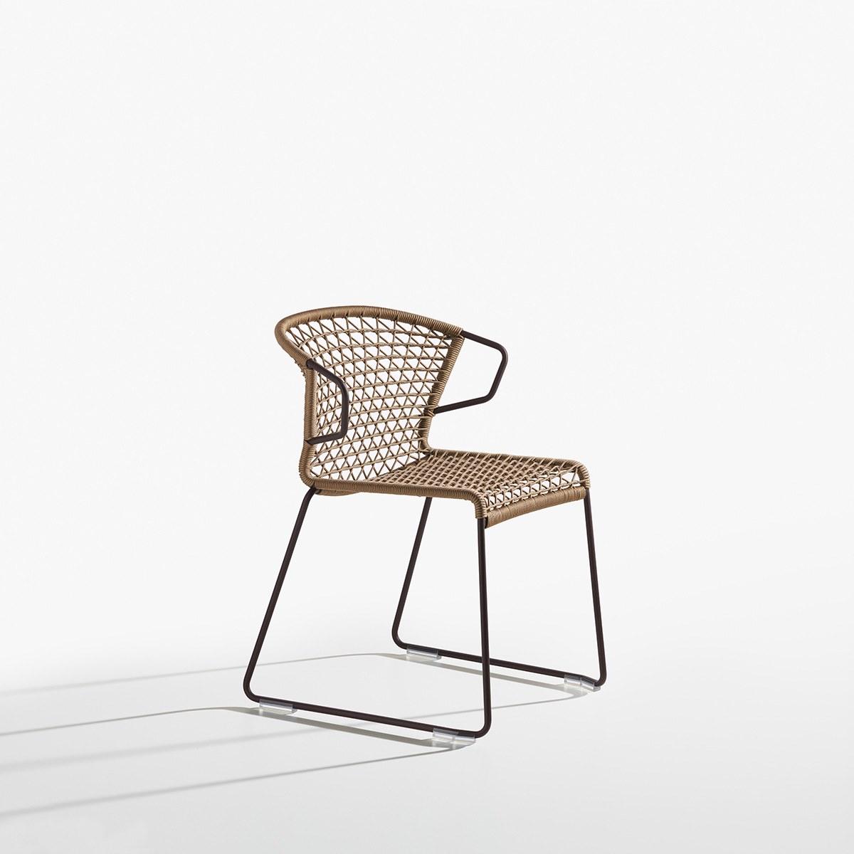 Sled base stackable chair | Vela by Potocco