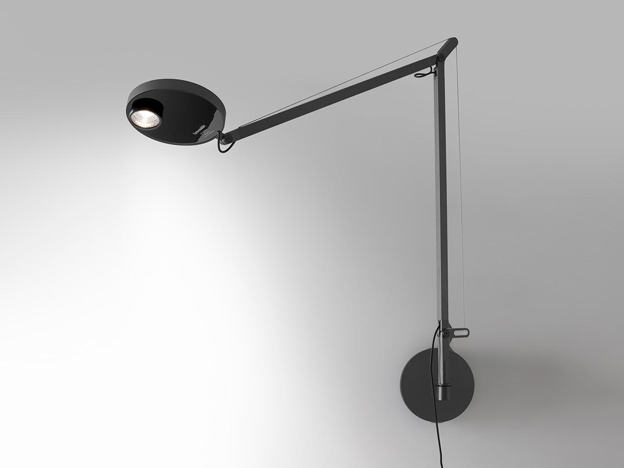 LED aluminium wall lamp with swing arm | Demetra Professional by Artemide