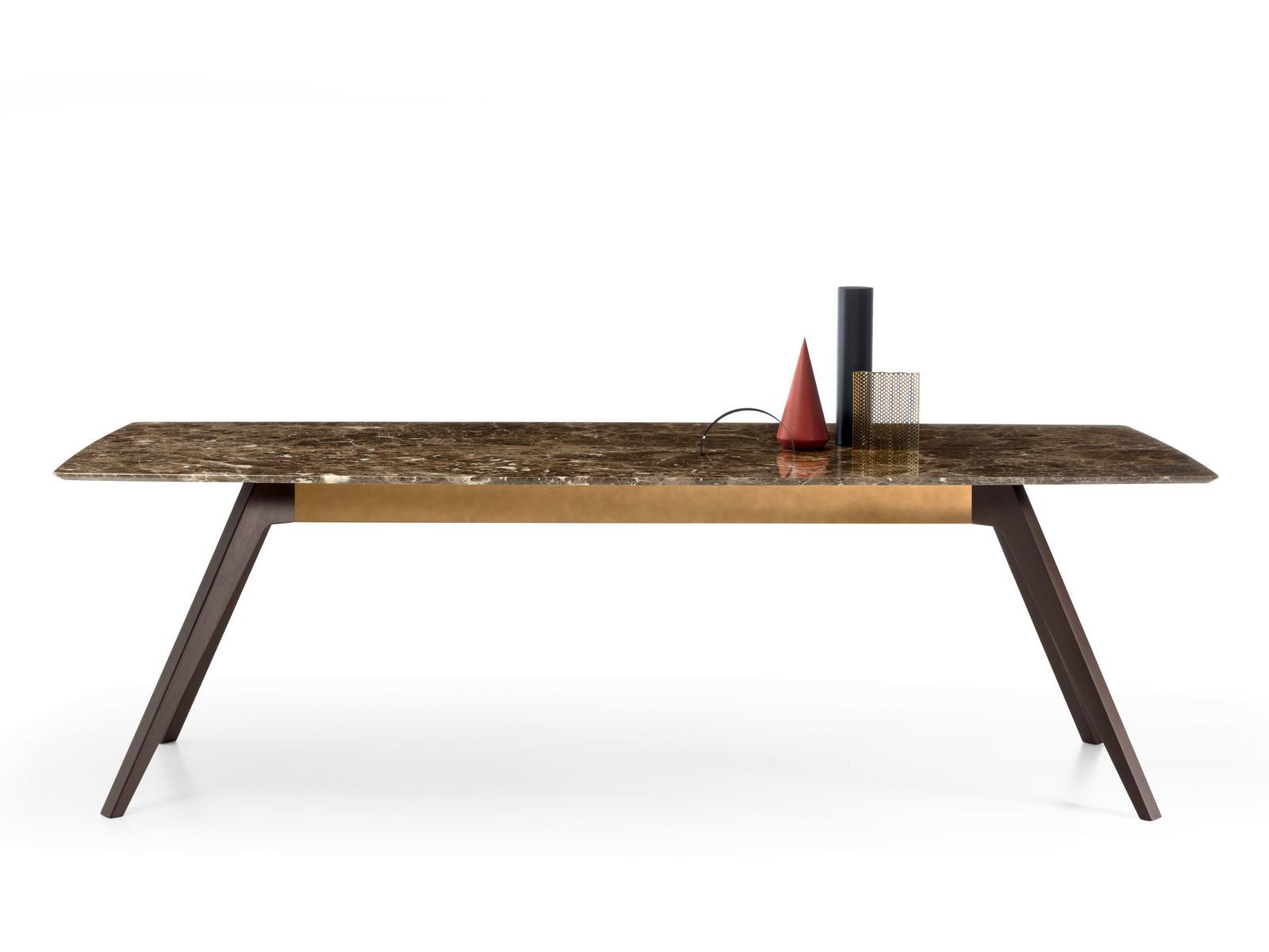 Rectangular marble table | Delta by Pianca
