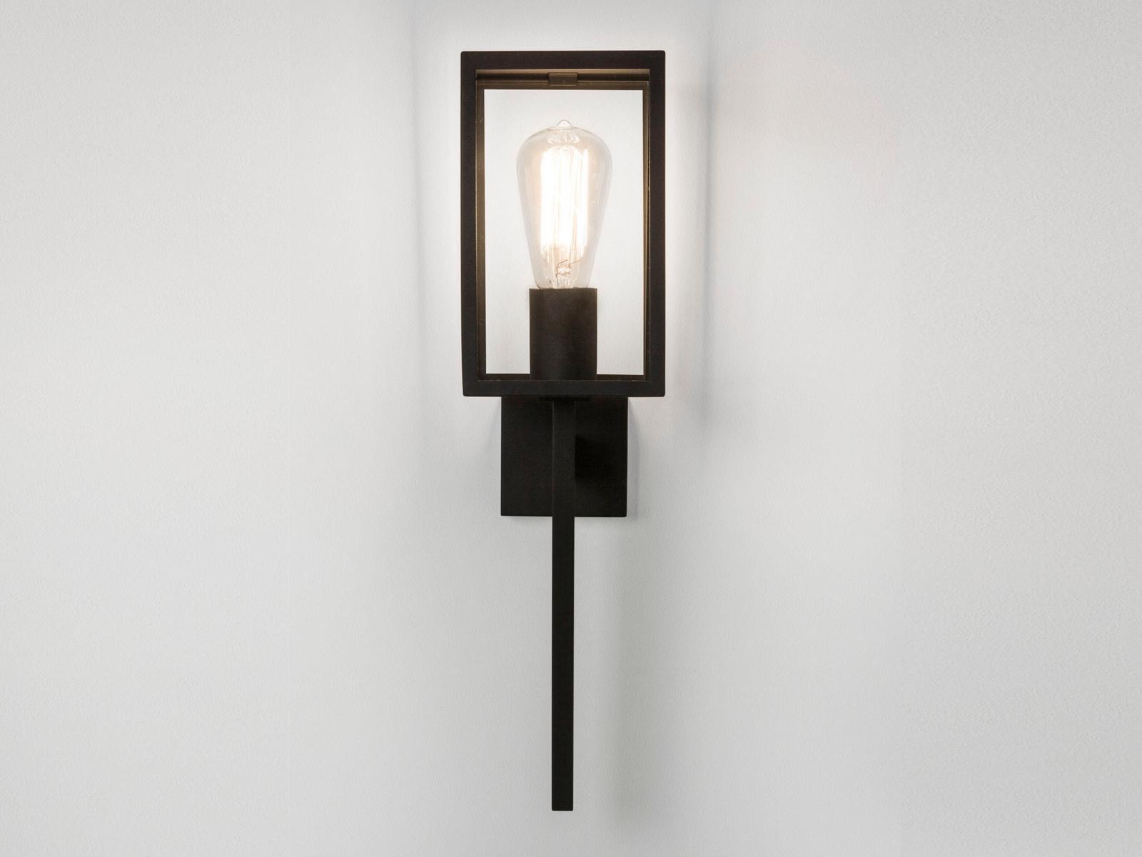 Glass and steel outdoor wall lamp | Coach 130 by Astro lighting