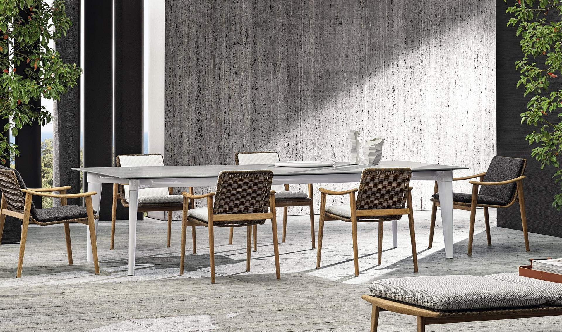 Rectangular garden table | Terrace by Minotti