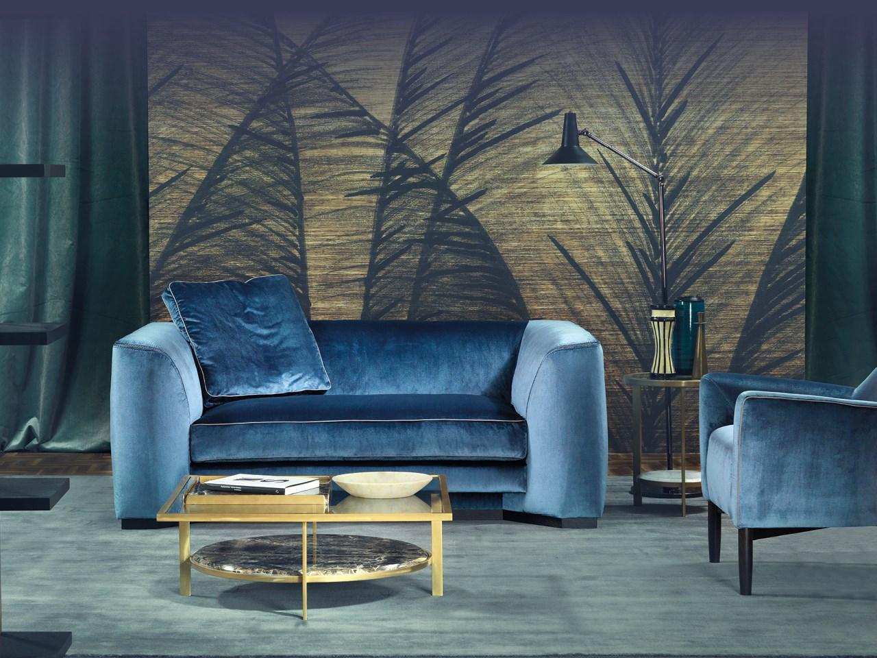 2 seater velvet sofa | Franklin Love Seat by Borzalino