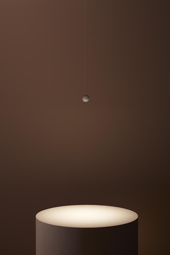 LED aluminium pendant lamp | Punto Single by Leds C4