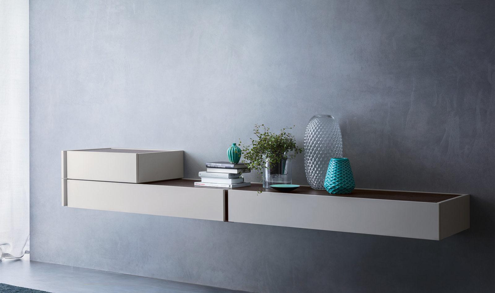 Rectangular lacquered chest of drawers with integrated handles | Da-Do system by ALF Dafre