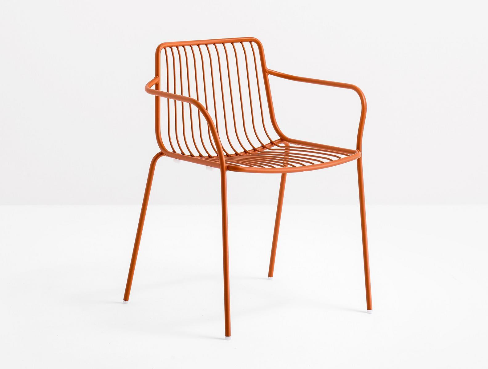Metal chair with armrests | Nolita 3655 by Pedrali