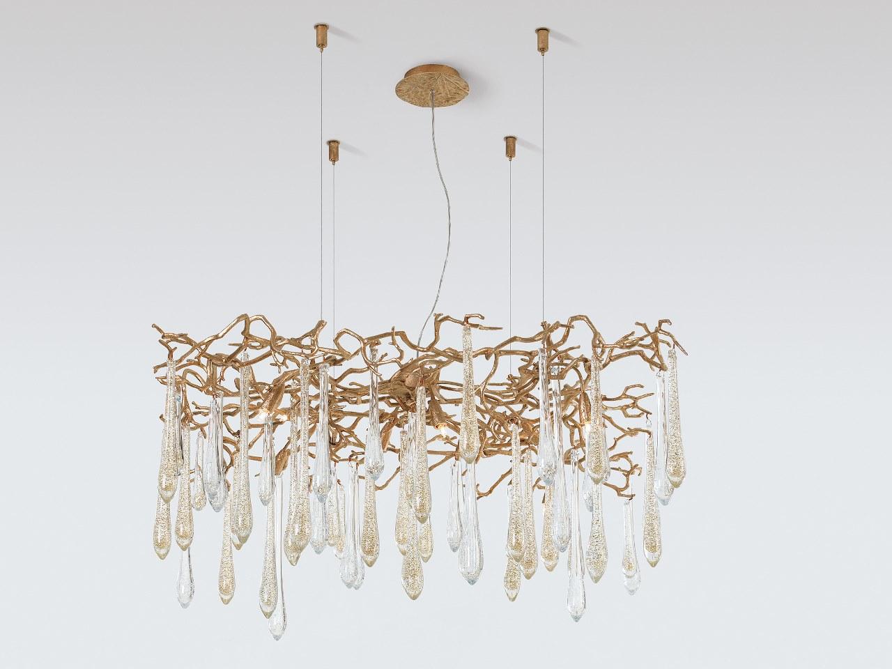 Halogen bronze pendant lamp | Aqua Ct3412/8 by Serip