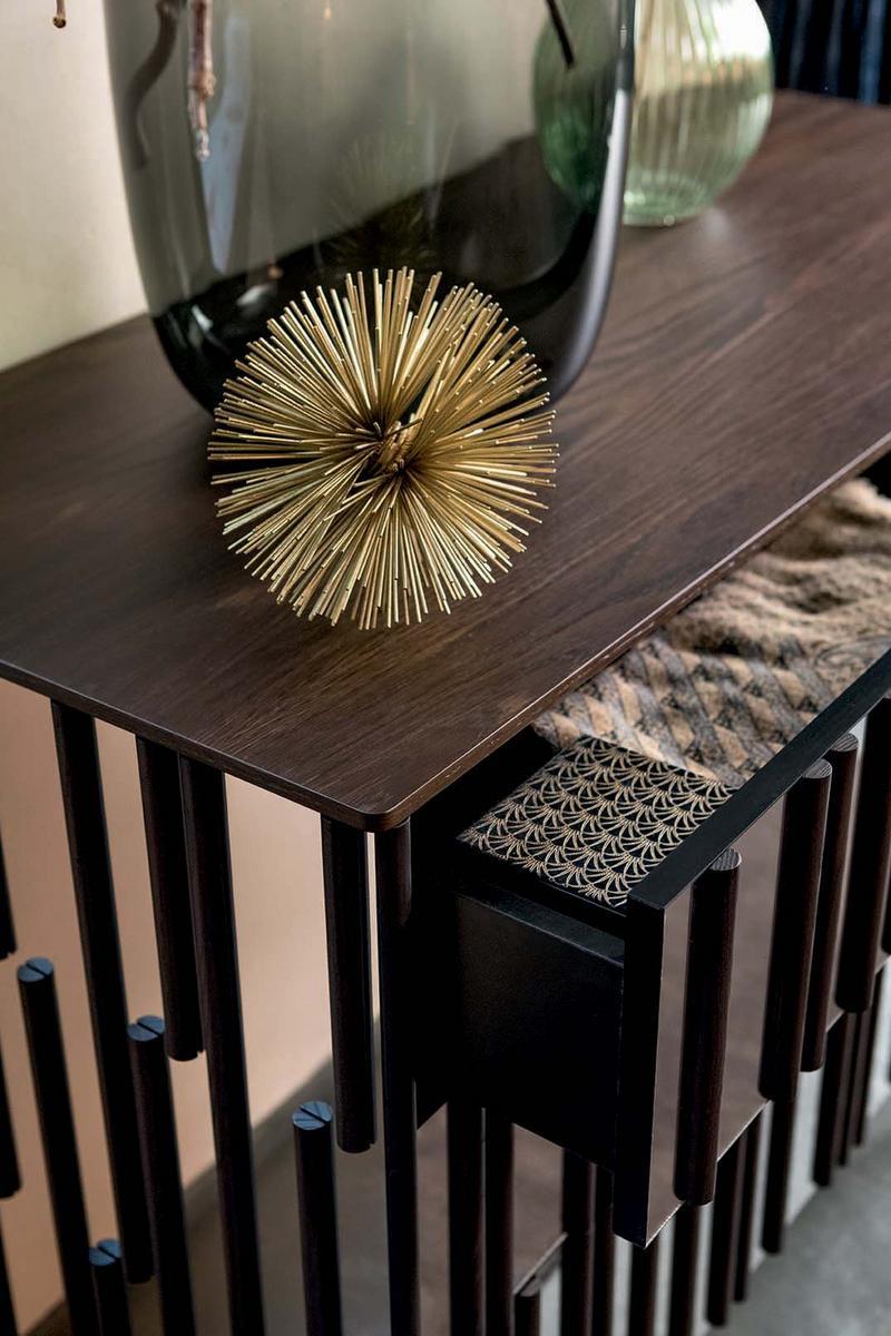 Wood and glass chest of drawers | Drops by Tonin Casa