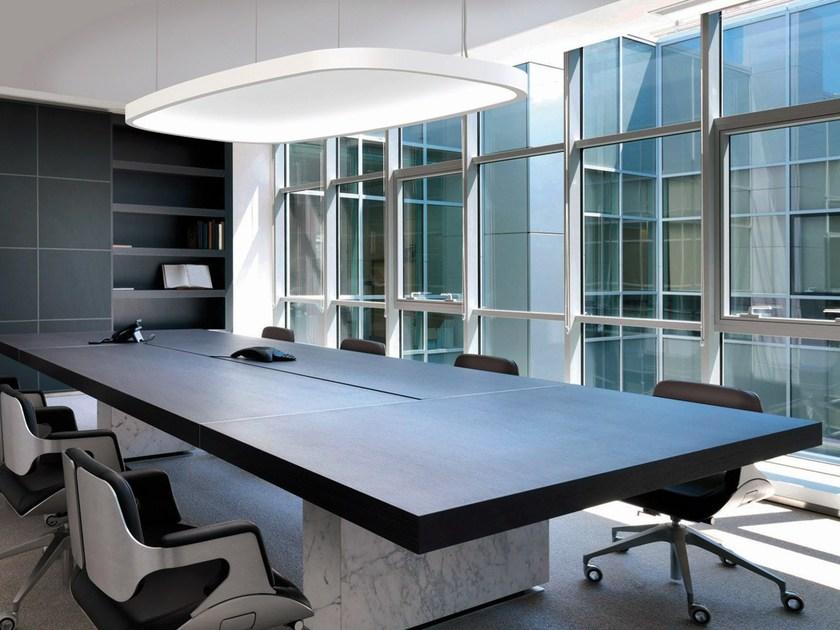 LED RGB aluminium pendant lamp | Soft Square Light + Acoustic by Sattler