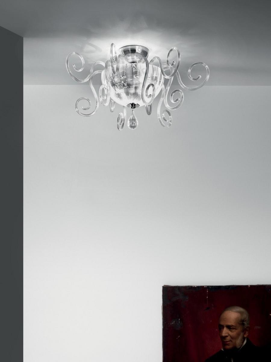 LED blown glass ceiling light | Bolero Pl75 by Leucos